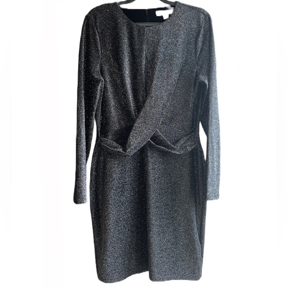 Michael Kors Dresses & Skirts - Michael Kors Black Shimmer Faux Wrap Dress